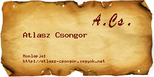 Atlasz Csongor névjegykártya
