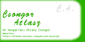 csongor atlasz business card